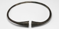 Western Asiatic Silver Torc with Trumpet-Shaped Terminals