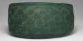 Western Asiatic Sassanian Green Cut Glass Bowl
