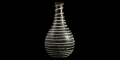 Roman White Trailed Aubergine Bottle