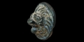 Roman Glass Lions Head Mount