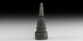Indian Three-Part Stupa