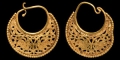 Byzantine Gold Earrings with Birds