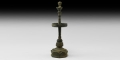 South East Asian Tiered Oil Lamp with Finial