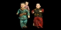 Chinese Paper Maché Doll Group