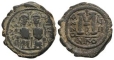 Ancient Byzantine Coins - Justin II - Large M Follis