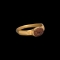 Roman Cornucopia Gemstone in Gold Ring
