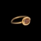 Roman Clasped Hands Gemstone in Gold Ring