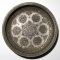 Western Asiatic Tinned Copper Dish with Calligraphy