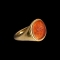 Roman Gold Ring with Banqueting Scene