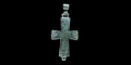 Byzantine Bronze Reliquary Pectoral Cross Pendant
