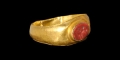 Roman Gold Ring with Eagle Intaglio