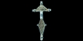 Visigothic Silver-Gilt Radiate-Headed Bow Brooch