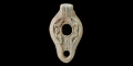 Byzantine Ceramic Oil Lamp with Cross