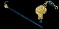 Roman Gold Pin Finial with Beads