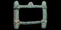 Scandinavian Viking Buckle Loop with Bears Heads