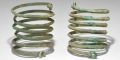 Viking Bronze Spiral Armlet Pair