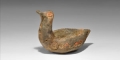 Near Eastern Painted Ceramic Duck Vessel