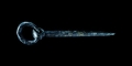 Hiberno-Norse Bronze Ring-Headed Pin with Latten Inlay