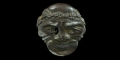 Greek Silver Comedy Actors Mask Appliqué