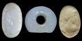 Western Asiatic Sassanian Chalcedony Stamp Seal with Bust