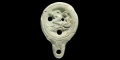 Roman Ceramic Oil Lamp with Erotic Scene