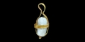 Medieval Gold Reliquary Pendant with Bone Fragment