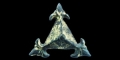 Viking Gilt-Bronze Trefoil Shield Mount