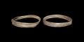 Central European Silver Spiral Bracelet Pair