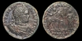 Ancient Roman Imperial Coins - Caracalla - Lydia - Thyateira - Emperor and Tyche Medallion or 5 Assaria