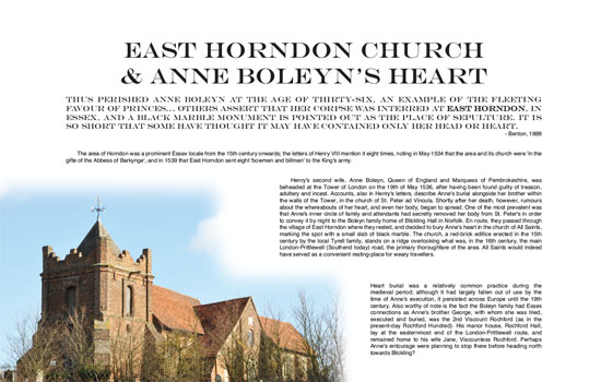 East Horndon Church Legend