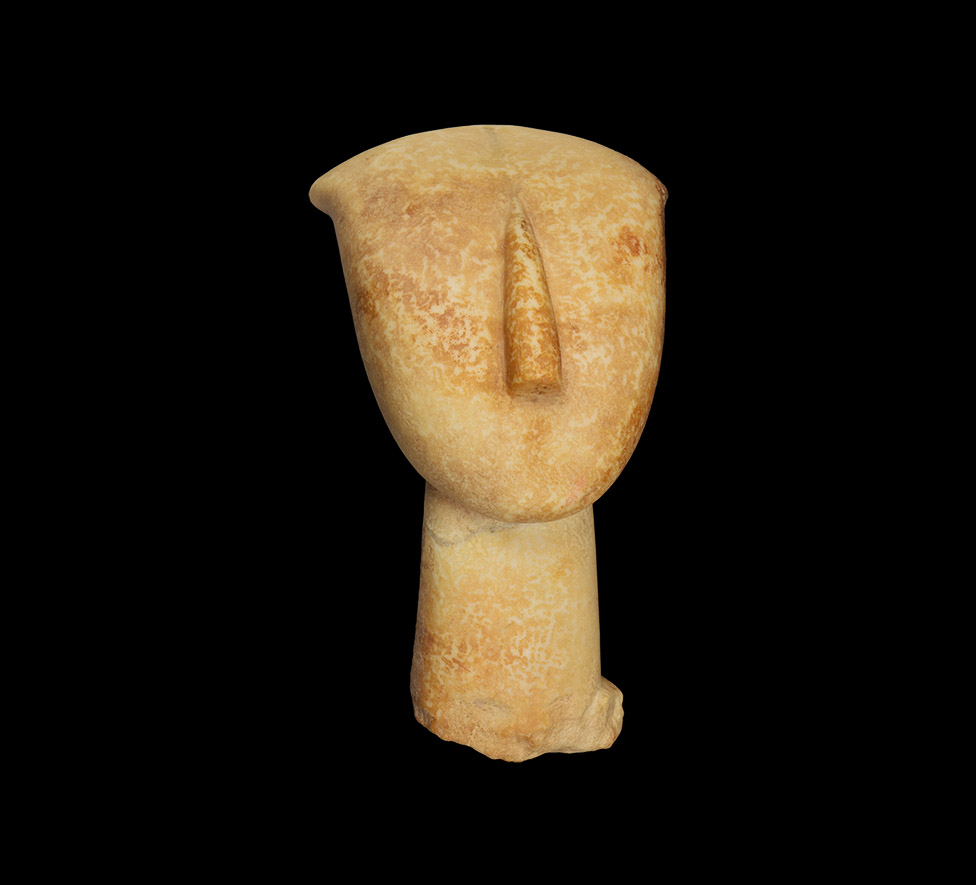 Stone Age Cycladic Statue Head