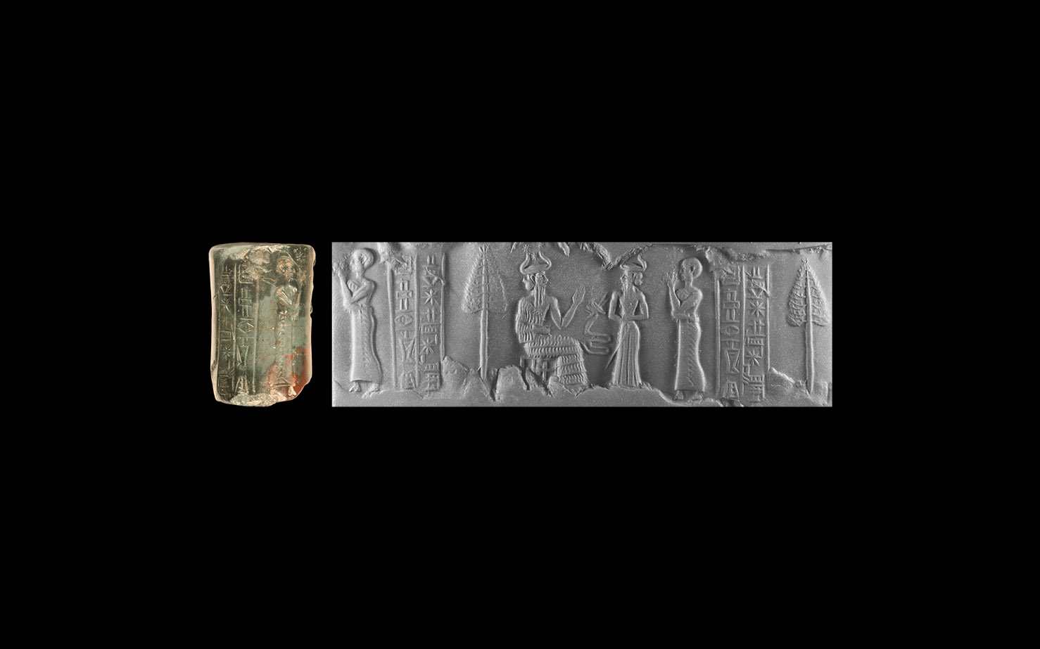 Western Asiatic NeoSumerian Cylinder Seal for Temple Priest of King