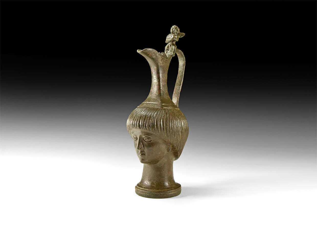 Roman Oinochoe with Head of a Boy