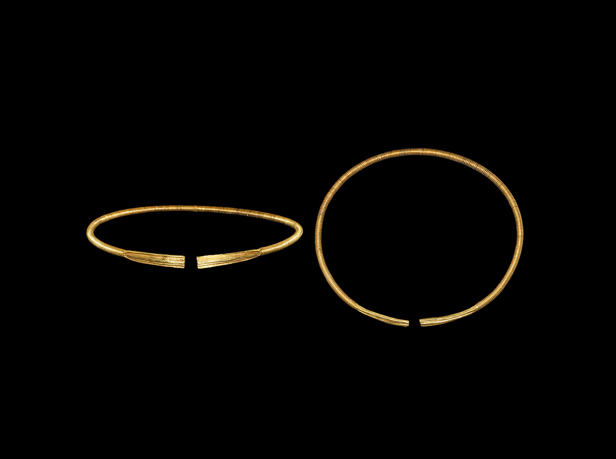 Scythian Gold Clad Rope Torc