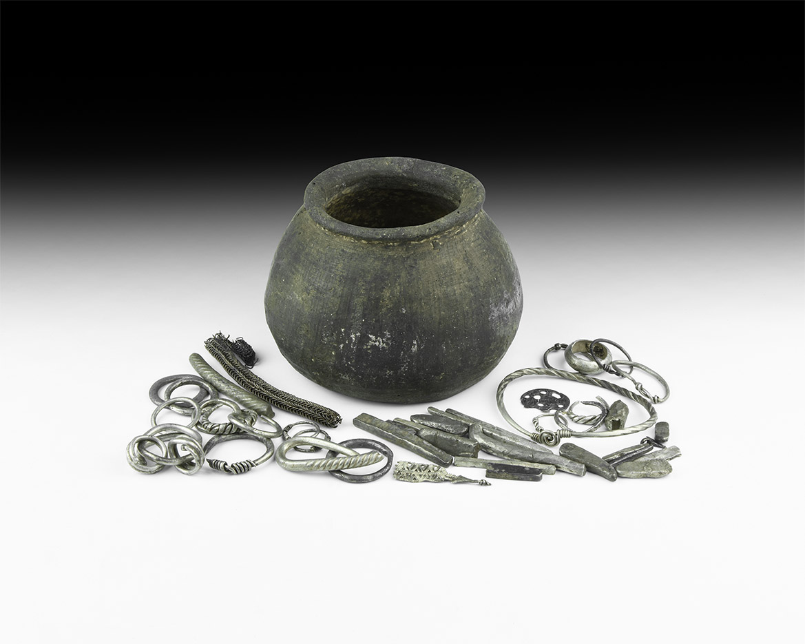 Viking Silver 'Hoard' and Vessel