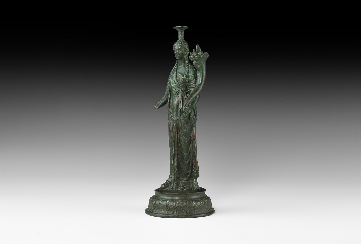 Roman Statuette of Fortuna