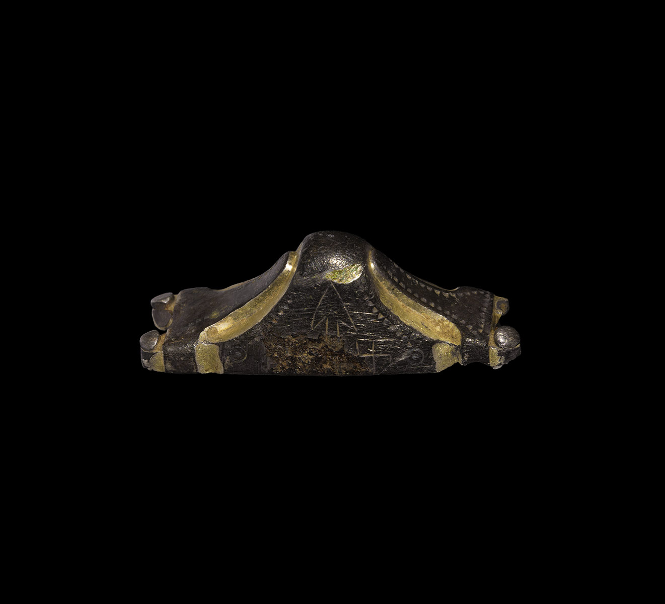 Anglo-Saxon Gilt Silver Sword Pommel