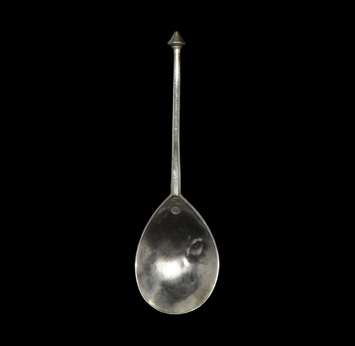 Medieval Silver-Gilt 'Diamond Point' Spoon