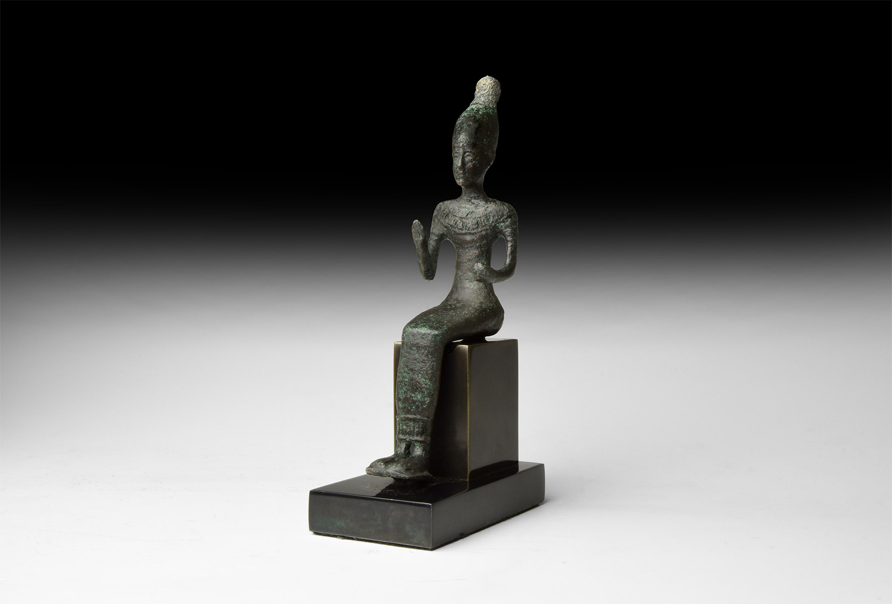 Western Asiatic Canaanite Votive Seated Deity