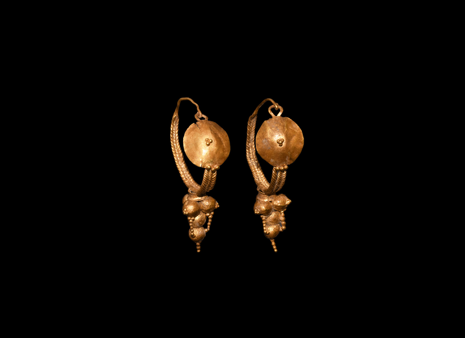 Roman Gold Earring Pair