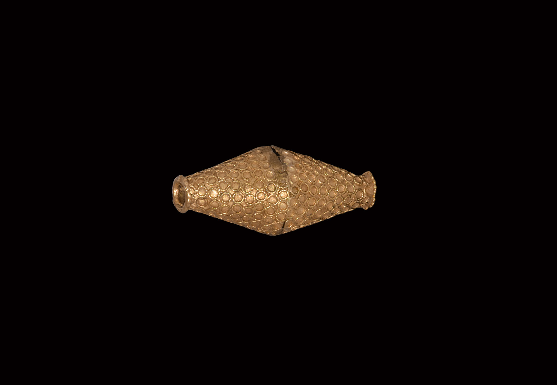 Viking Gold Biconical Bead