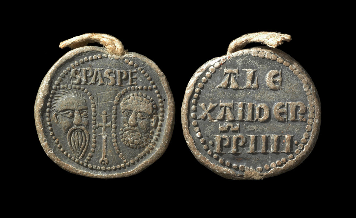 Medieval - Lead Papal Bulla Seal - Alexander IV