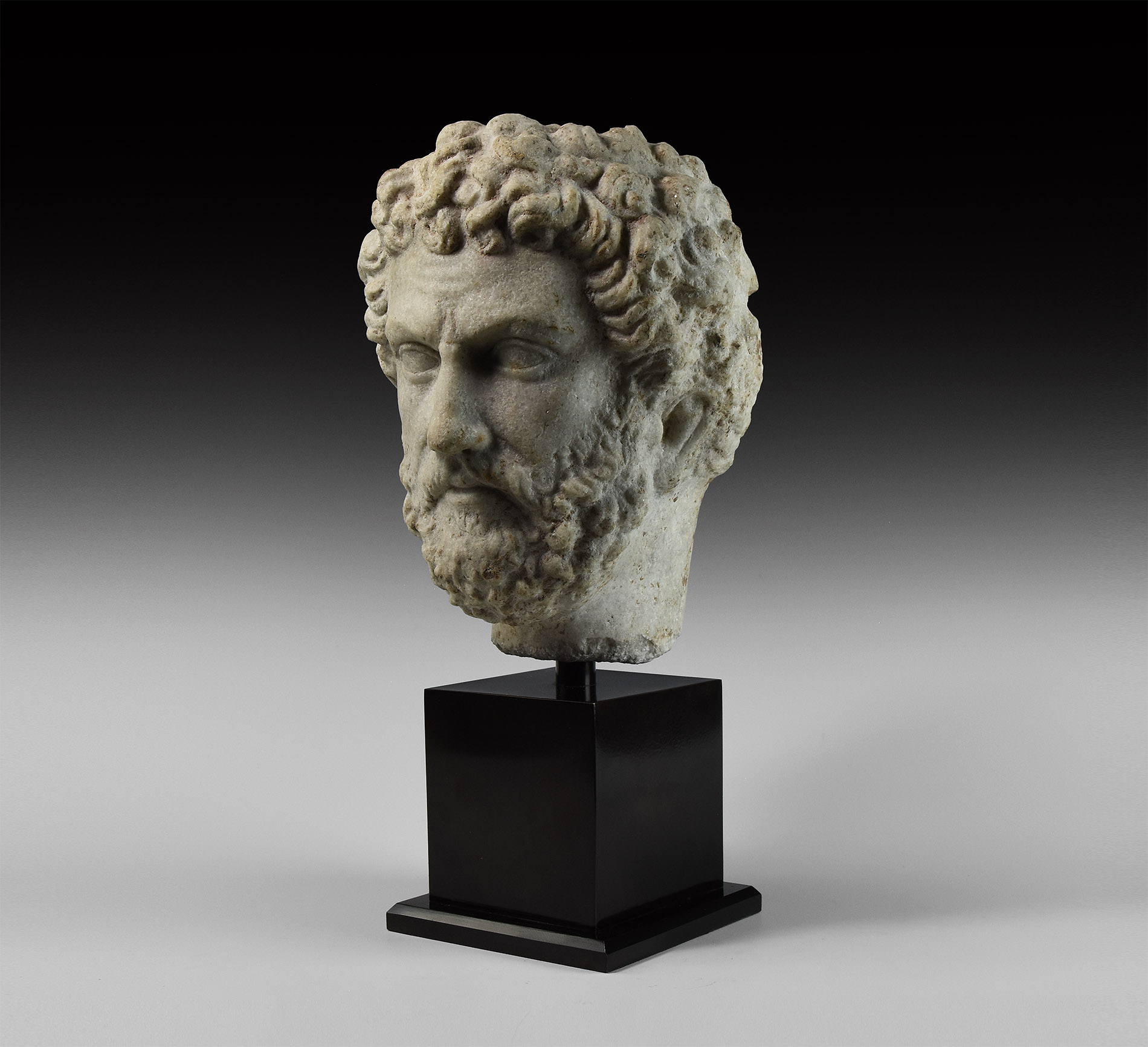 Roman Marble Head of Antoninus Pius