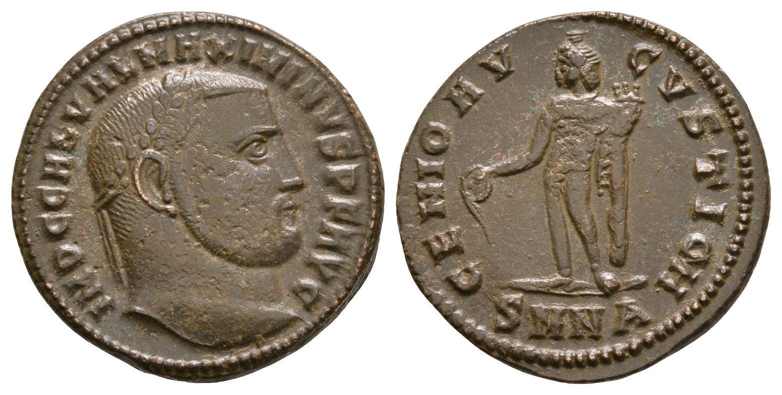 Ancient Roman Imperial Coins - Galerius Maximian - Genius Follis ...