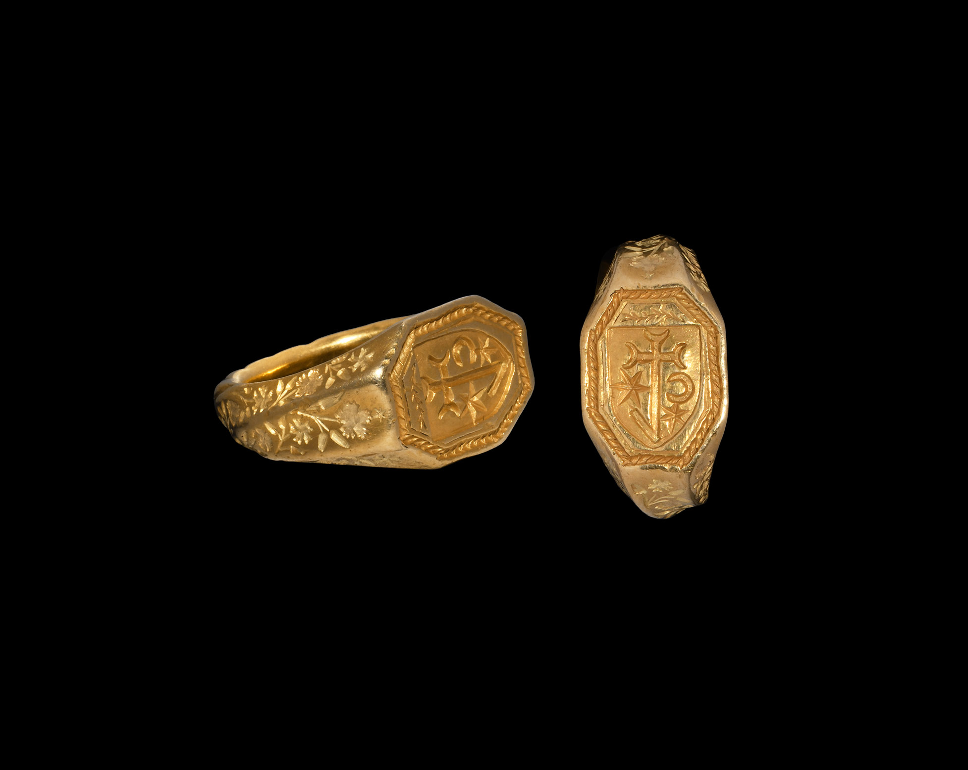Henry VIII Period 'The Bridlington Priory' Gold Merchant's Signet Ring