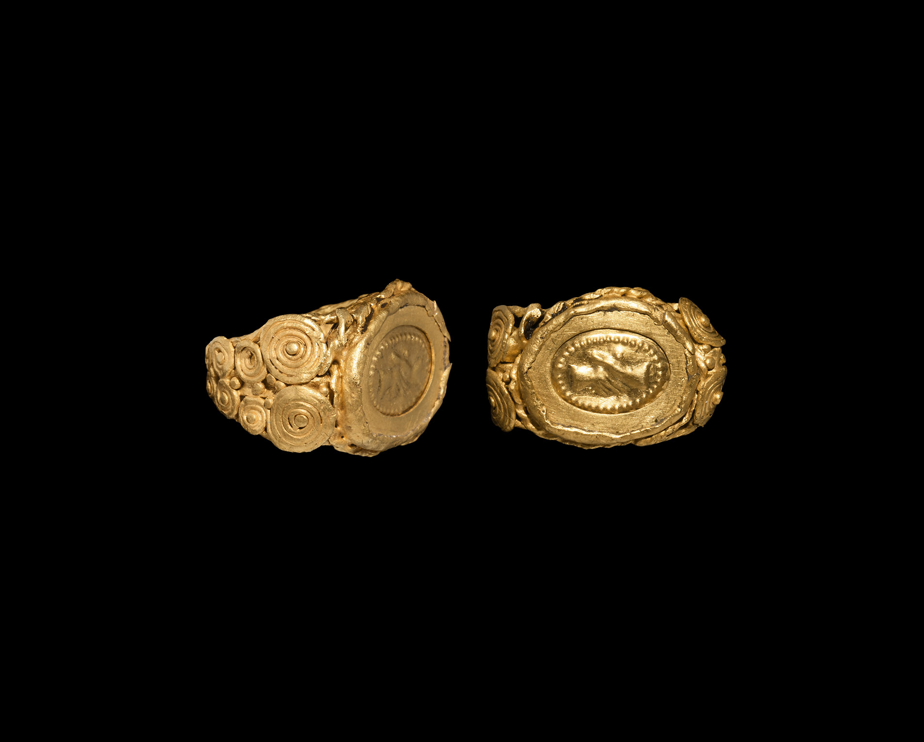 Roman 'The Houghton' Gold Filigree Ring