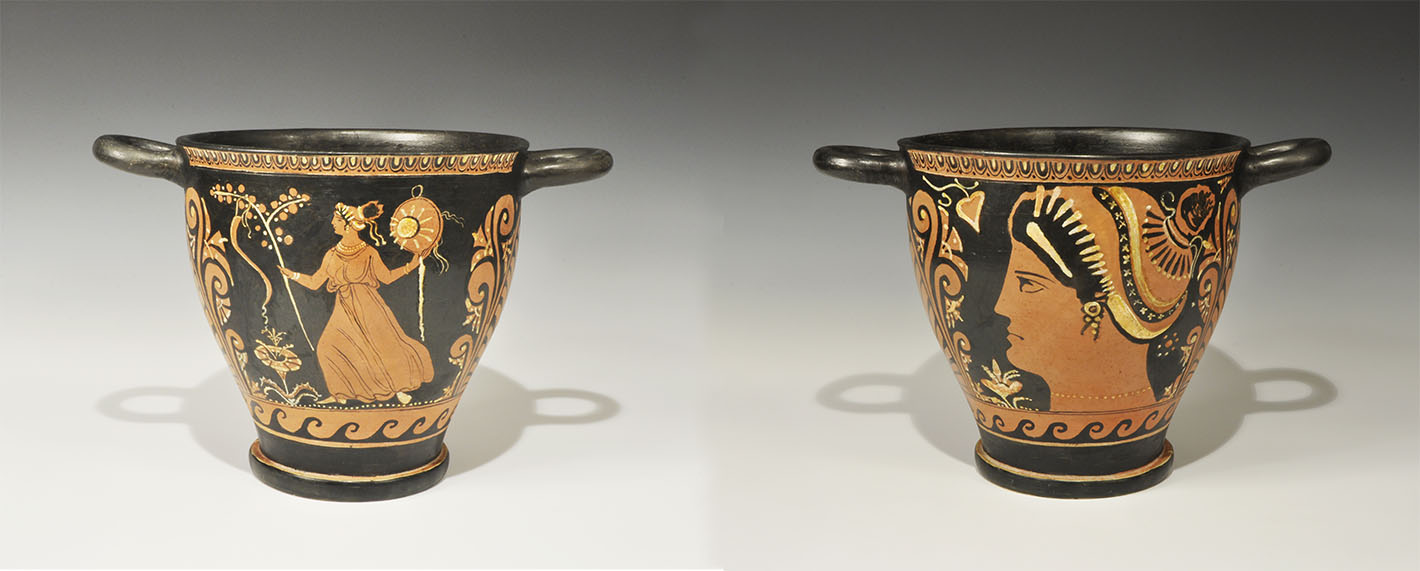 Greek Apulian Figural Skyphos