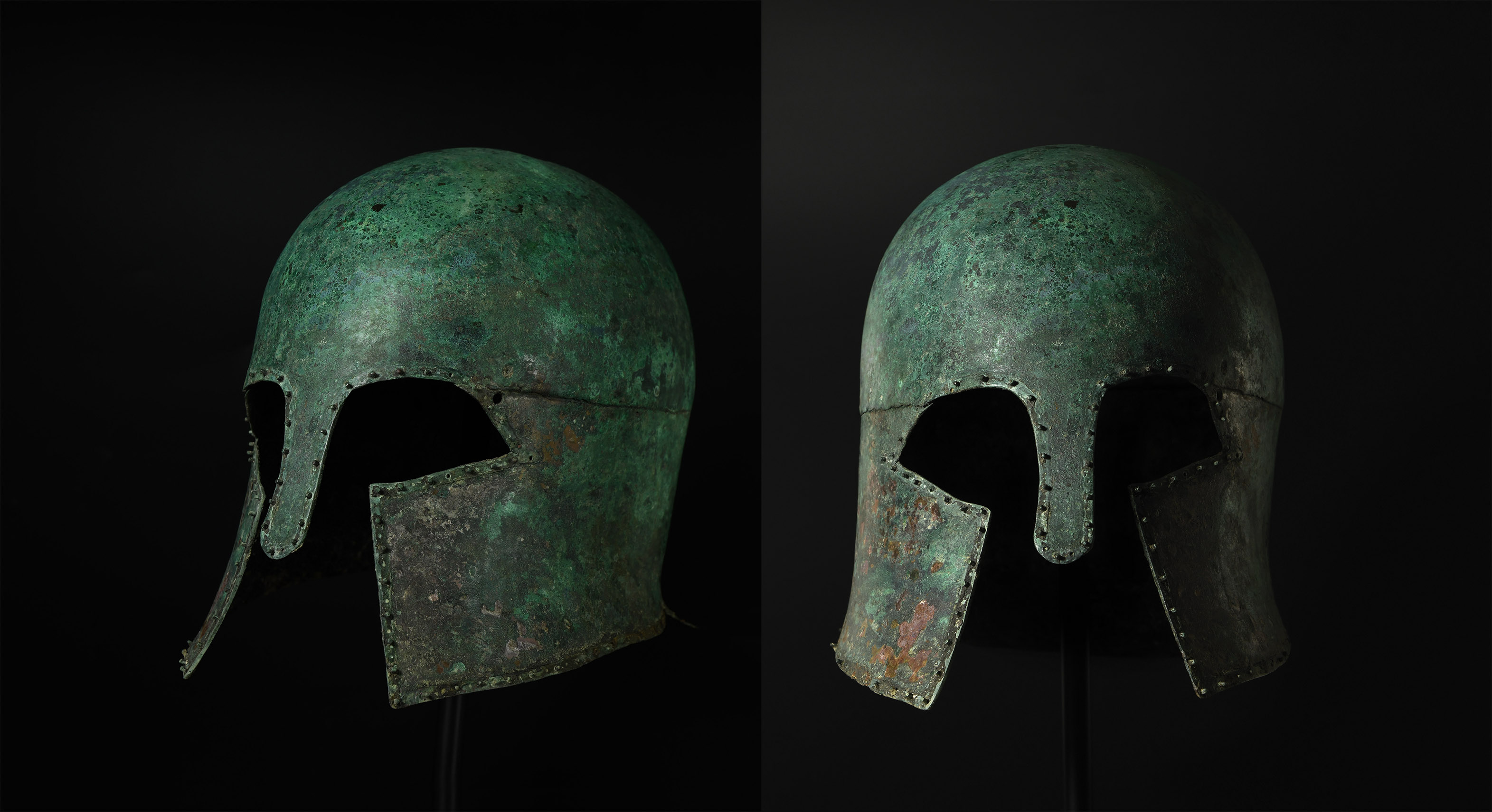 Corinthian Helmet of a Greek Hoplite