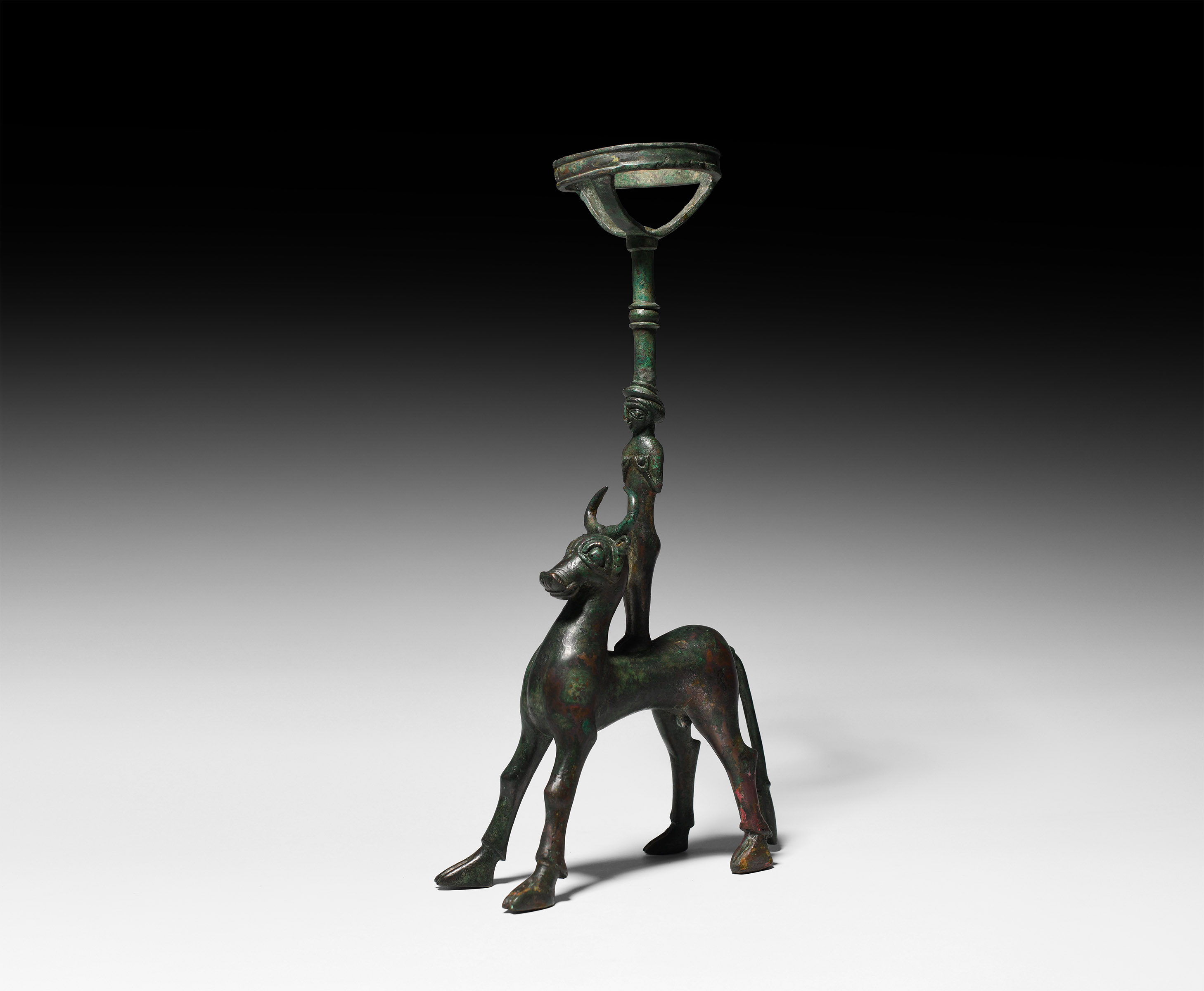 Western Asiatic Mesopotamian Bull Vessel or Stand Bearer
