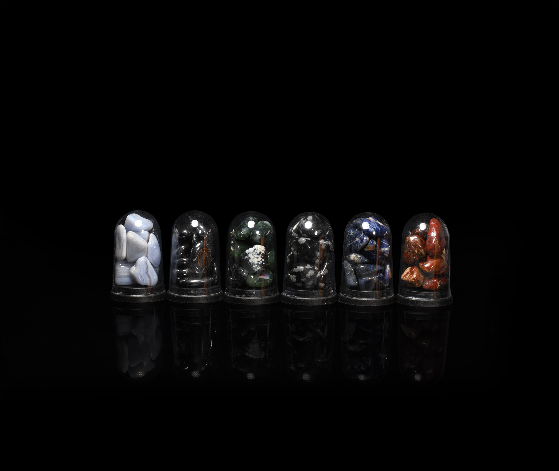 Polished Mineral Specimen Display Collection